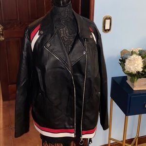 INC Plus Size Leather Jacket